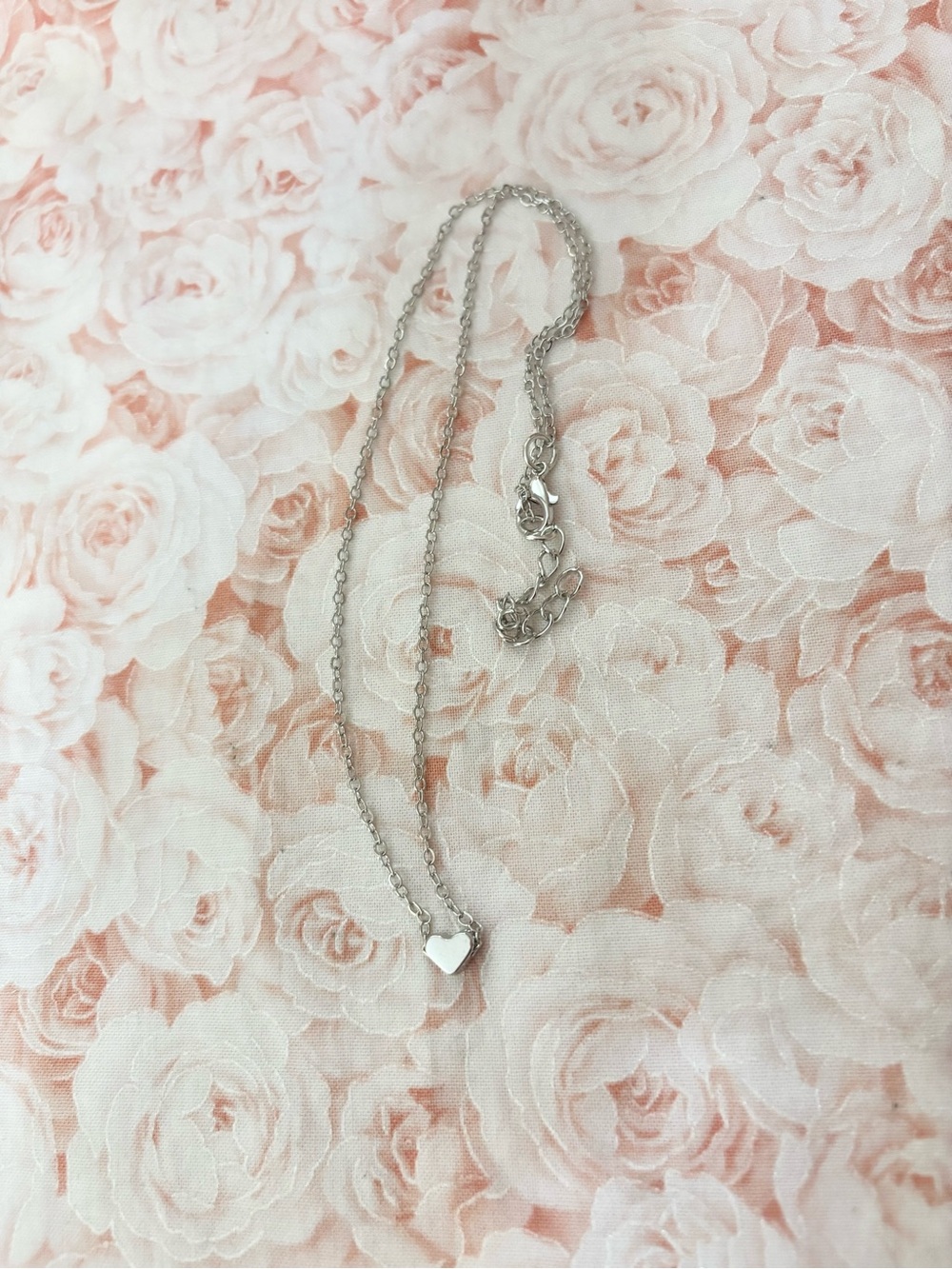 Dainty Silver Heart Necklace